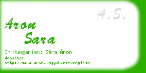 aron sara business card